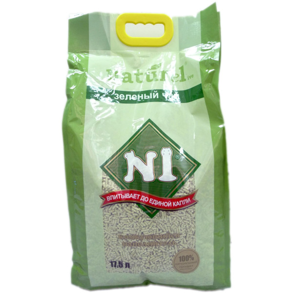 N1 Corn & Tofu Cat Litter(Green Tea) 天然綠茶玉米豆腐貓砂 17.5LX3 Bags